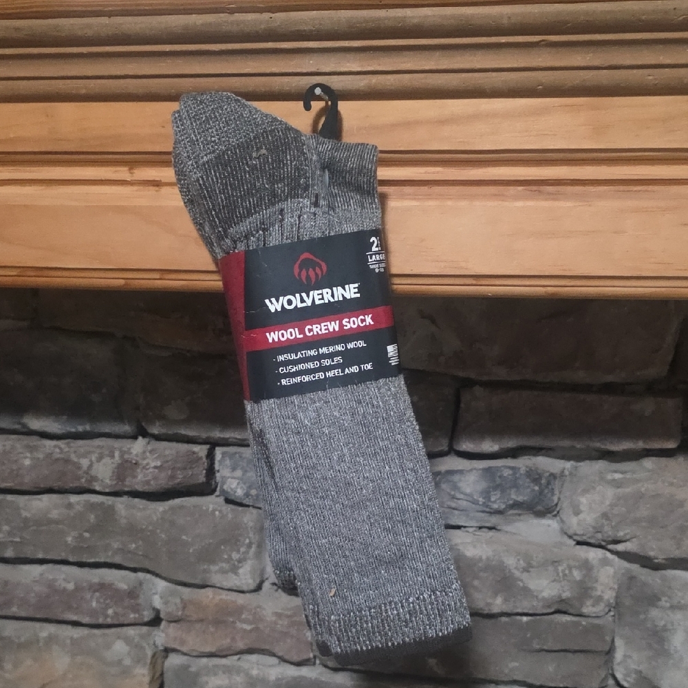 Wolverine Wool Crew Socks 2 PK